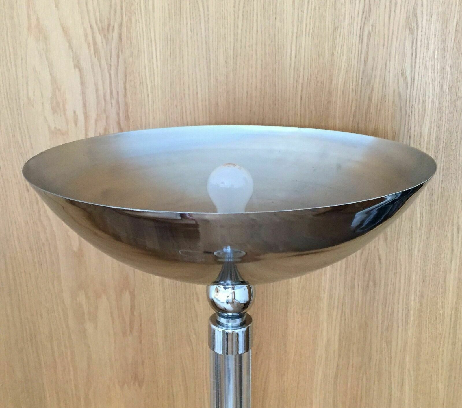 Chrome And Lucite Floor Lamp In The Manner Of Karl Springer. 1980s photo Lighting