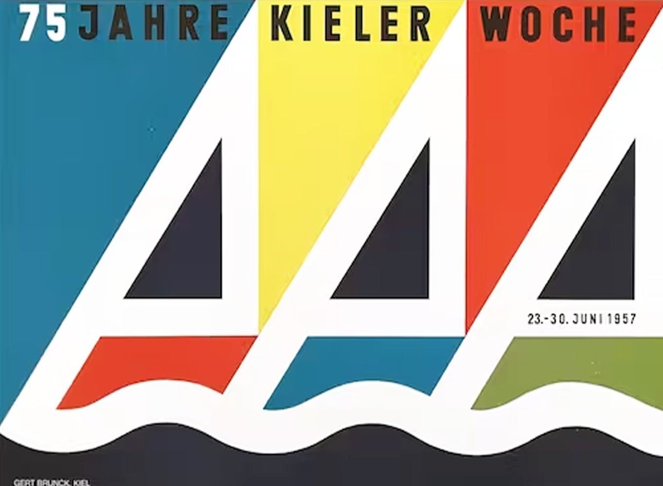 Kiel Week (Kieler Woche) 1957 Original Vintage Poster