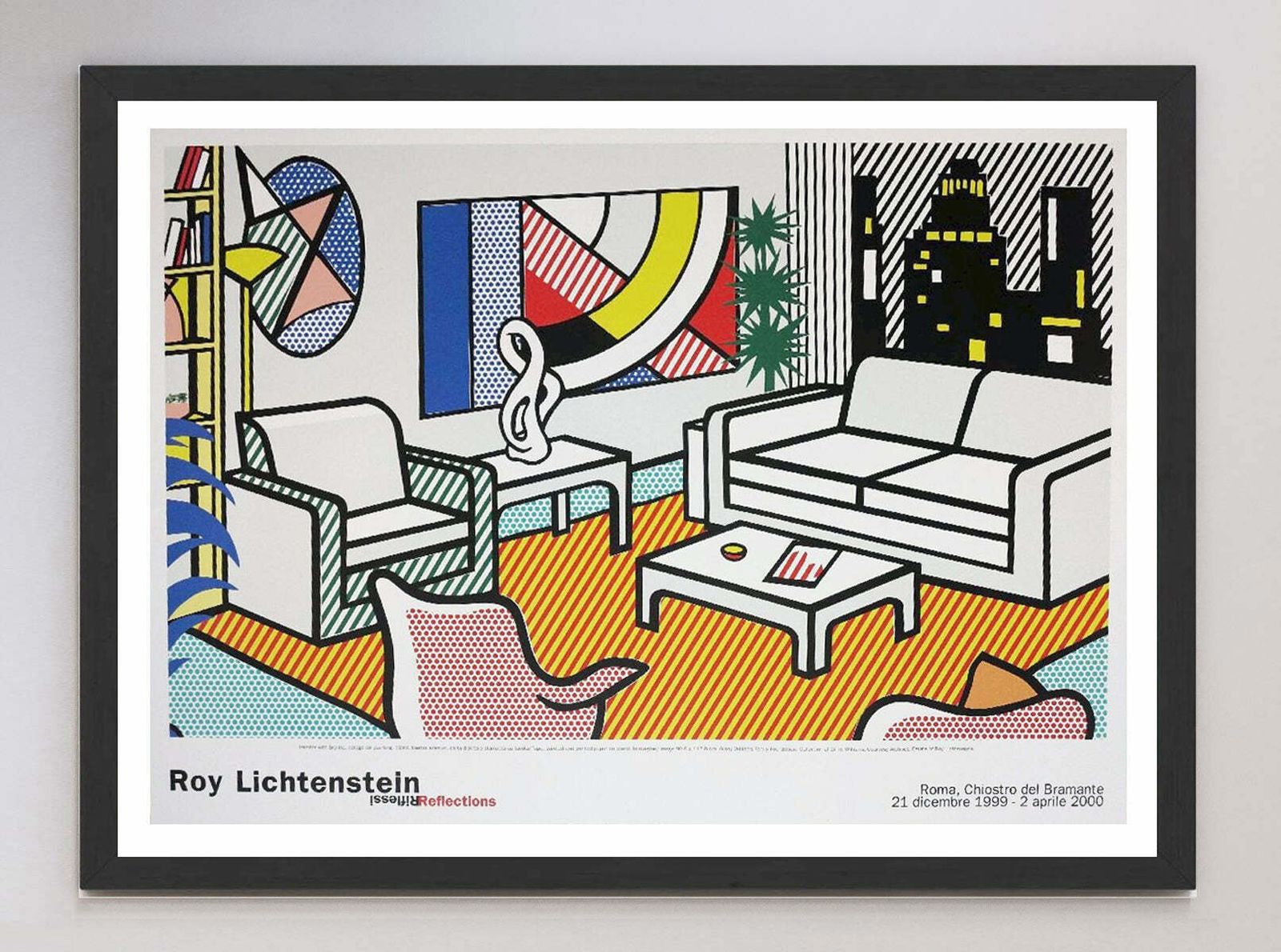 Roy Lichtenstein   Chiostro Del Bramante Original Vintage Poster photo furniture