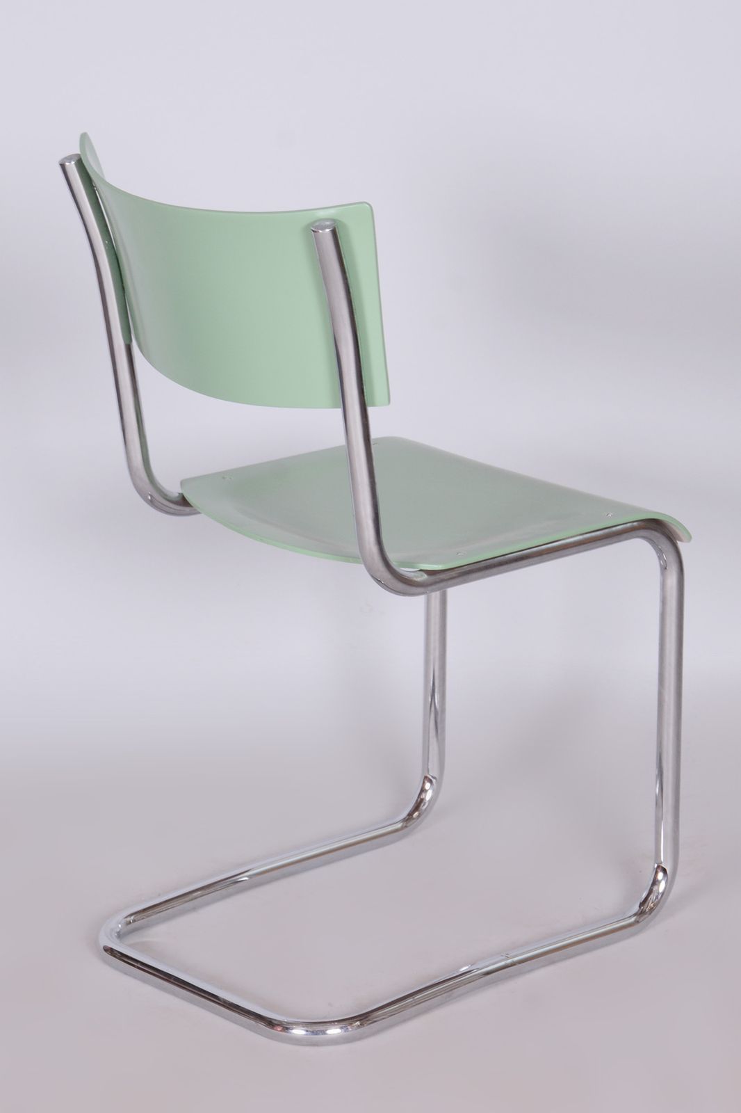 Bauhaus Writing Desk And Chair, Marcel Breuer, Thonet, Chrome Plated Steel, Lacquered Wood, Czechia, 1930s photo 4550.0