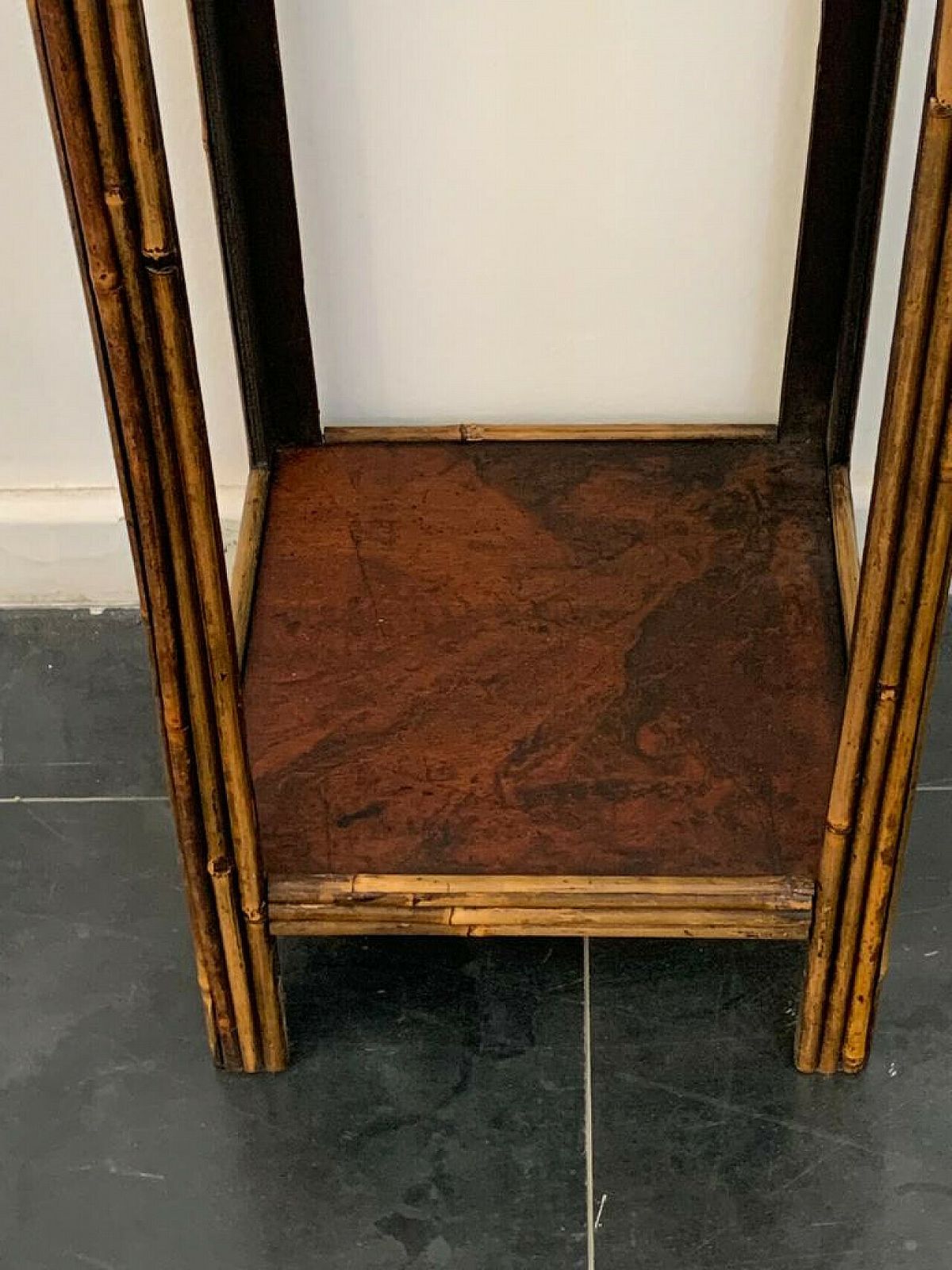 Bamboo Side Table In The Chinoserie Style, 1980s photo 275.6