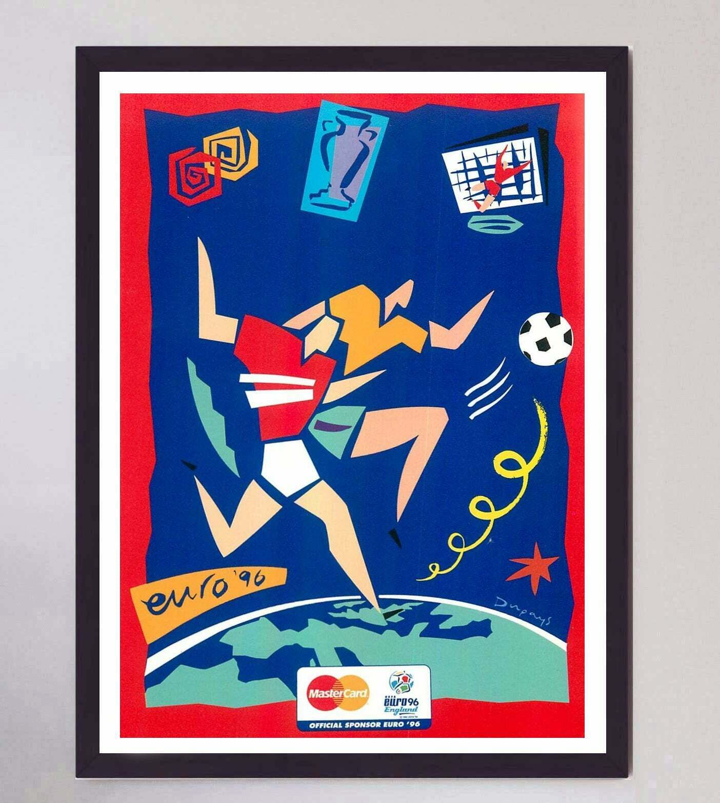 Euro 96   England Original Vintage Poster photo furniture
