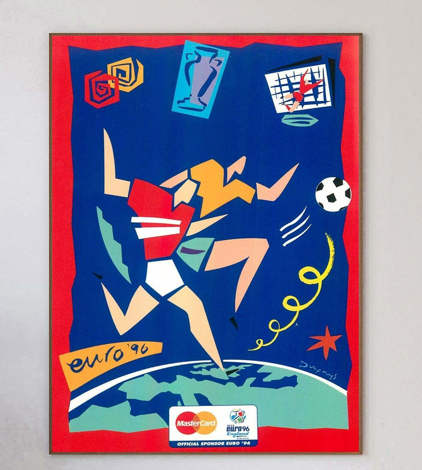 Euro 96   England Original Vintage Poster photo 442.0