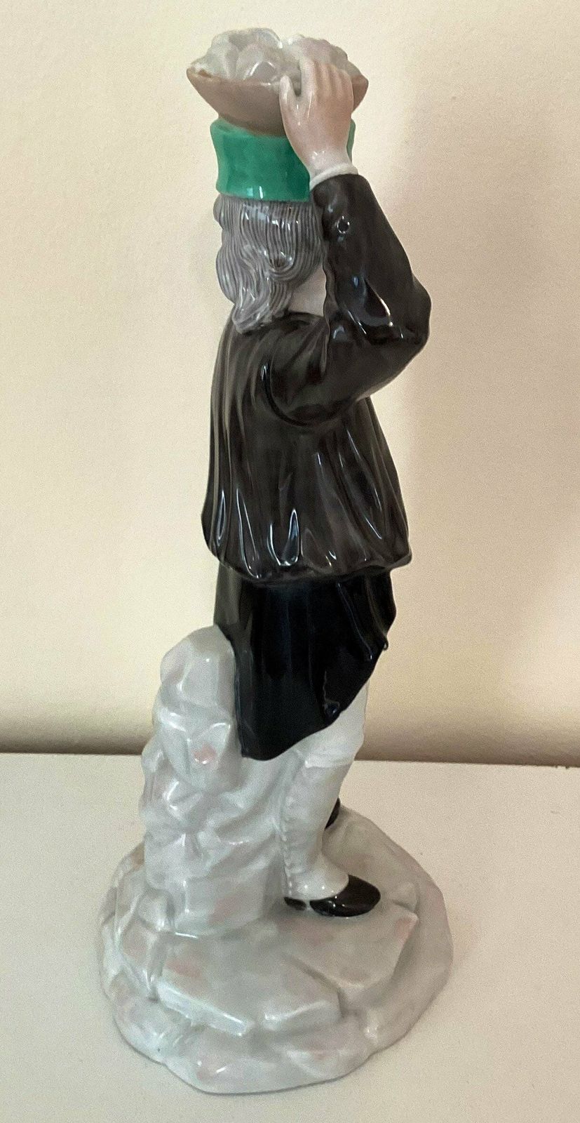 Fuerstenberg Porcelain Miner Candleholder Porzellan Bergman Figurine photo vintage
