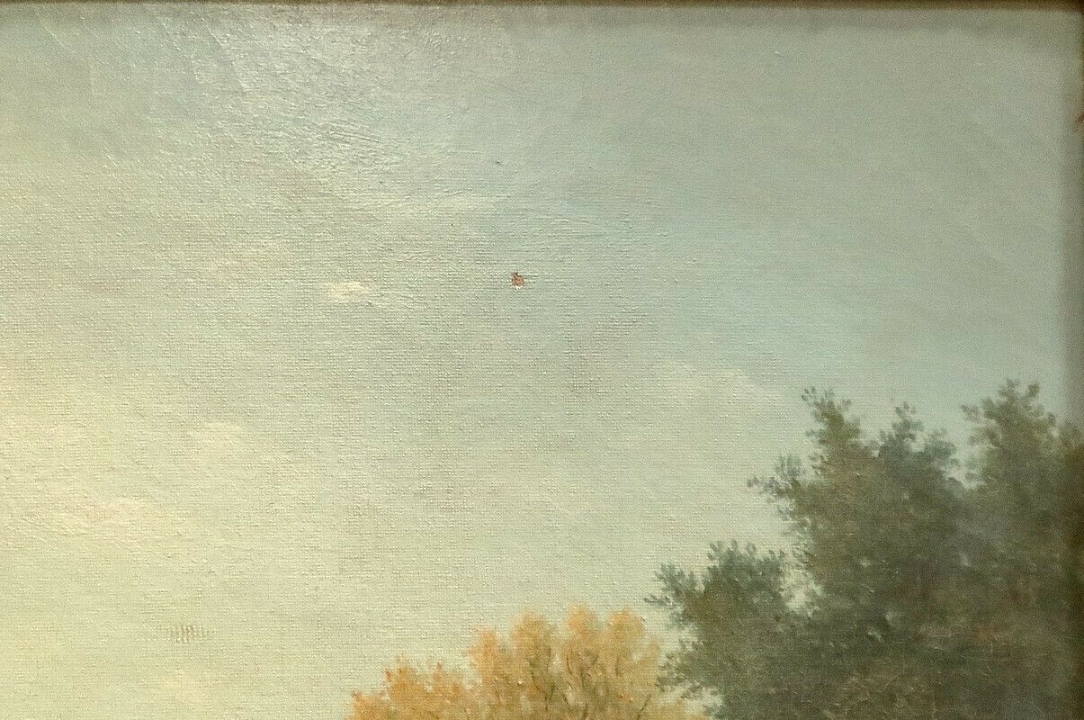 photo buy Oil On Canvas “Le Lavoir”, French School Of The 19th Century