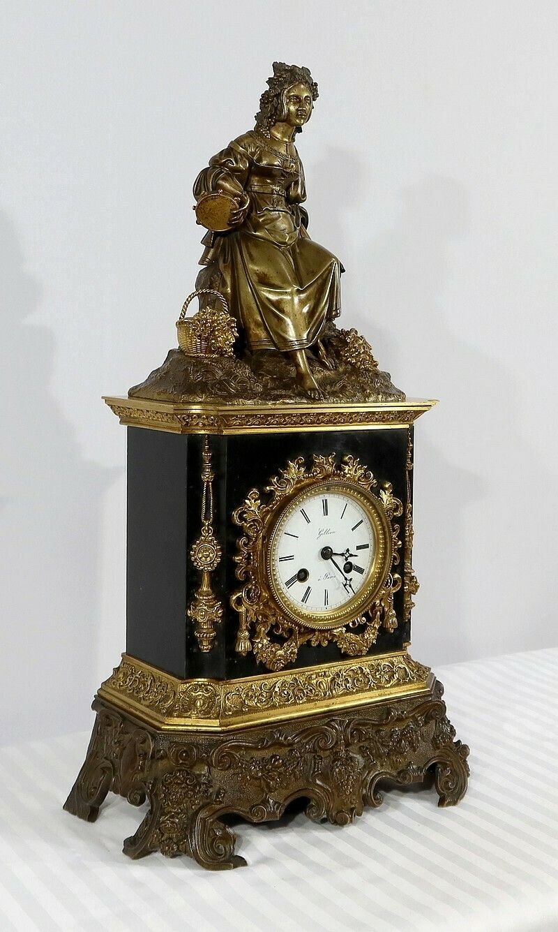 Marble And Bronze Pendulum, Louis XVI Style, Restoration Period – Early 19th Century photo furniture