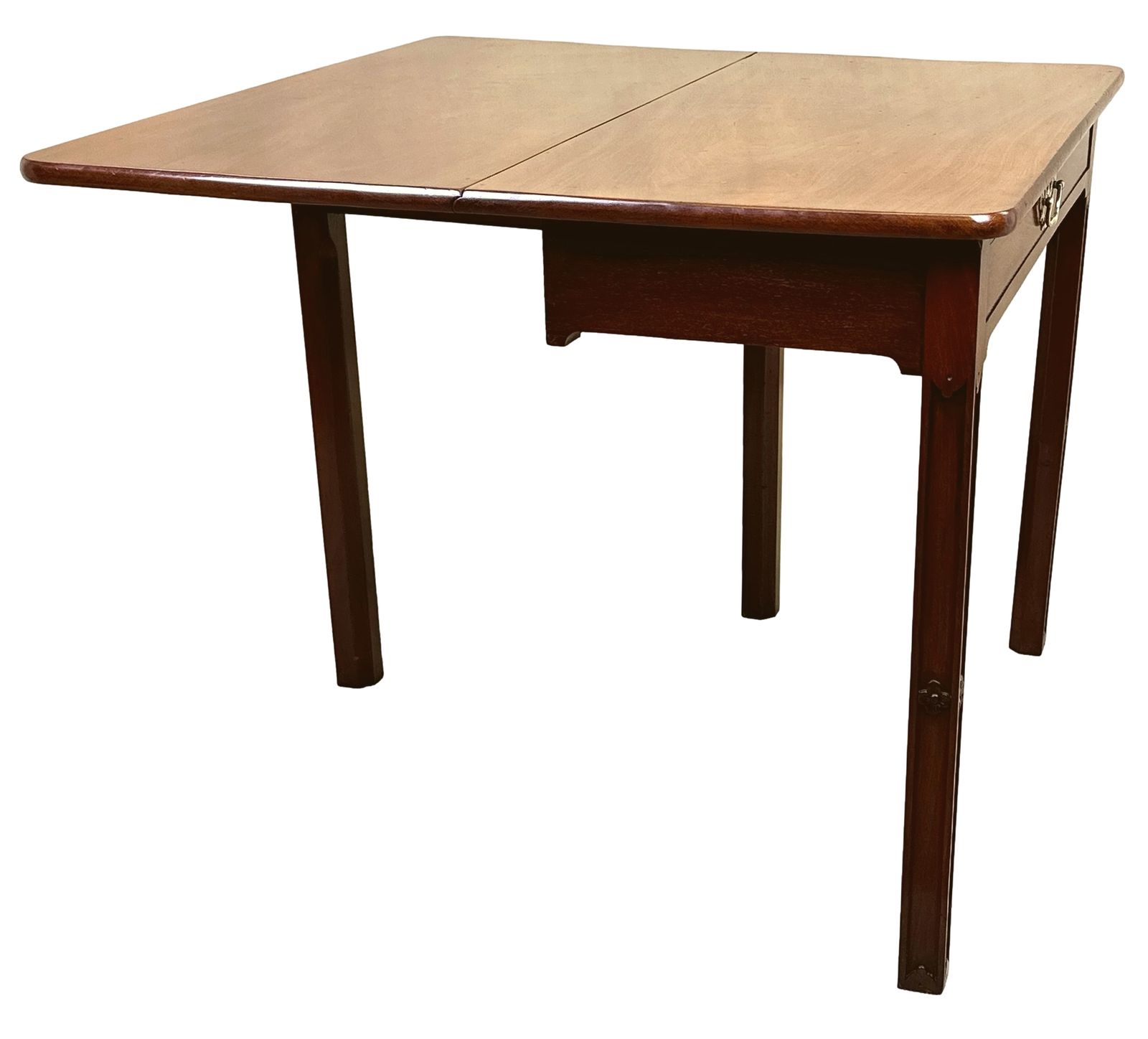 Georgian 18th Century Mahogany Drop Flap Side Table (England, Circa 1760) photo furniture