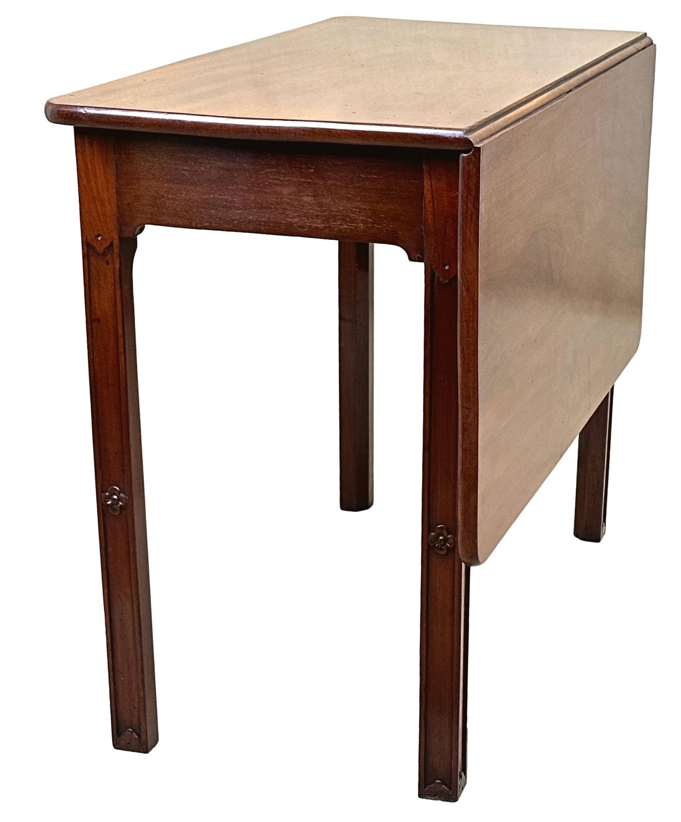 Georgian 18th Century Mahogany Drop Flap Side Table (England, Circa 1760) photo 2750.0