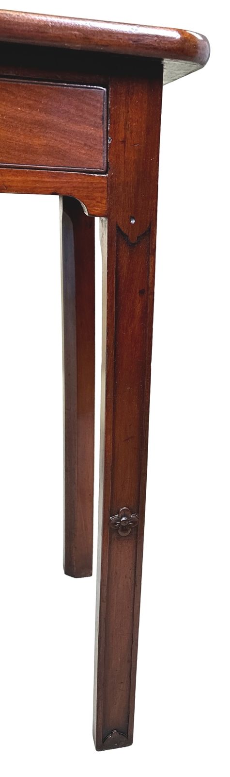 Furniture Georgian 18th Century Mahogany Drop Flap Side Table (England, Circa 1760) photo