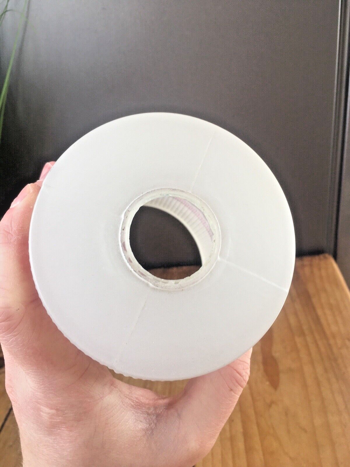 photo furniture Retro 60's White & Lilac Rippled Textured Floral Glass Lamp Shade Vintage 70's