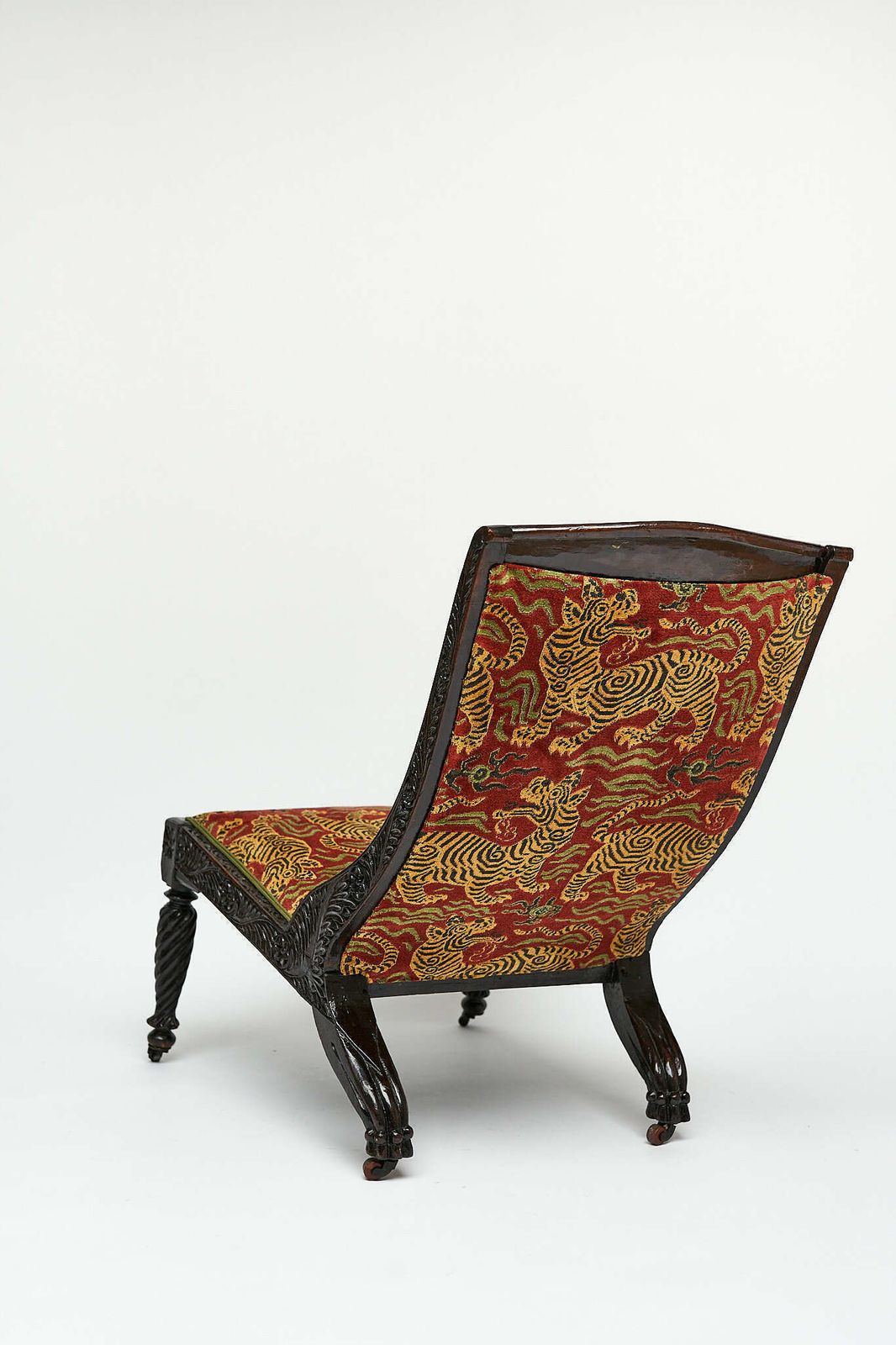 Victorian Slipper Chair In Mahogany ( Fully Reupholstered) photo for sale