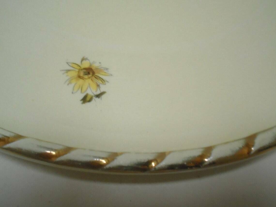 Antique French Cake Plate Honfleur By Salins France Collectible Floral Garland Gilded Plate Dresser Plate Petit Four Server photo Home Decor