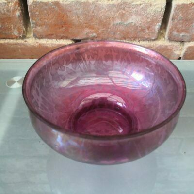 Royal Brierley Michael Harris Studio Glass Pink Irridescent Bowl photo Home Decor