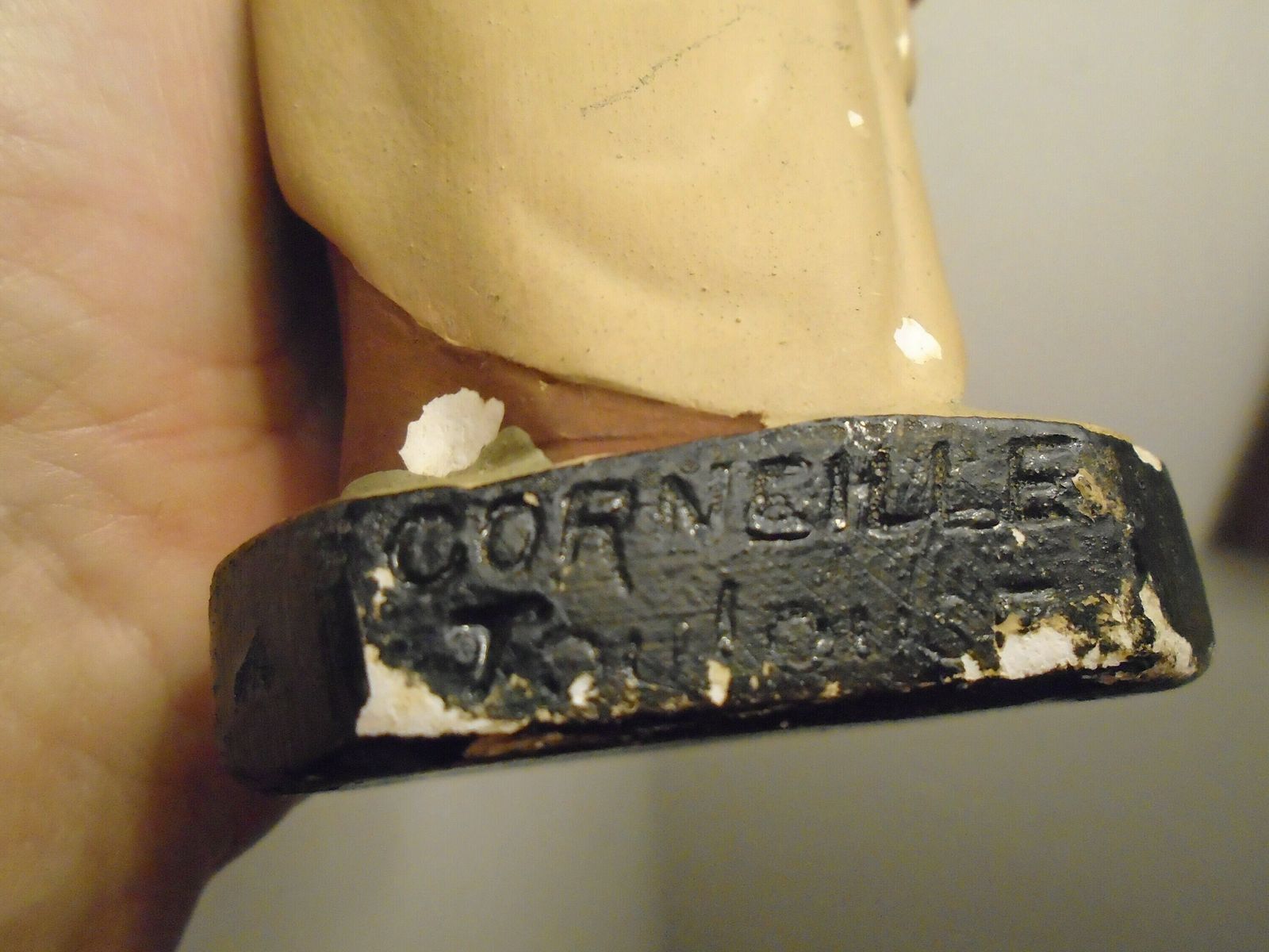 Antique French Chalk / Plaster Statue Of St. Therese Of Lisieux, Signed By Artist Corneille, Toulouse, 8.5 Inch photo buy