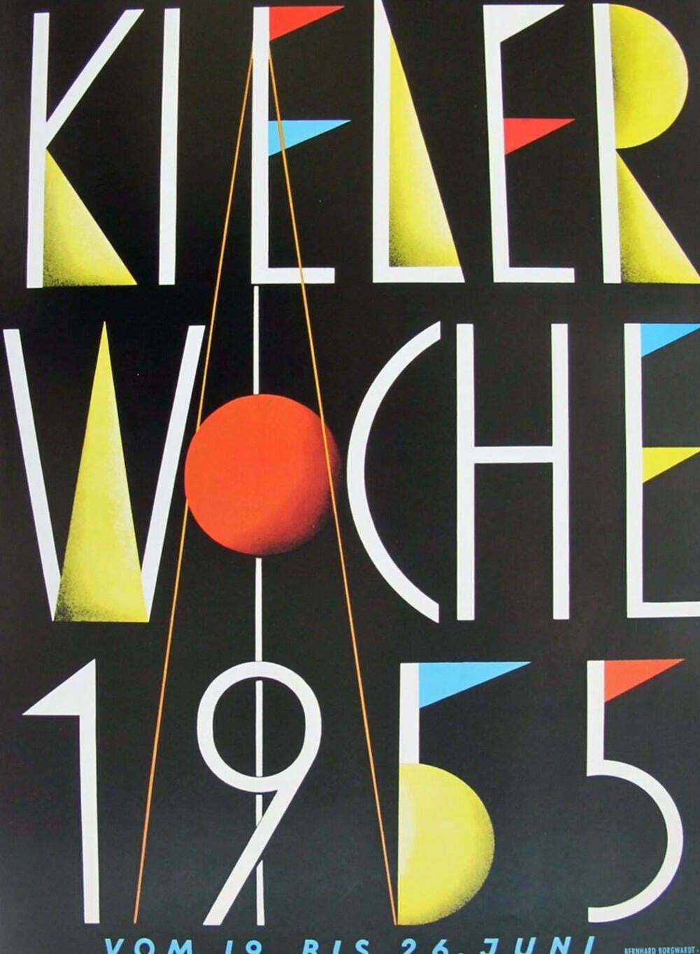 Kiel Week (Kieler Woche) 1955 Original Vintage Poster