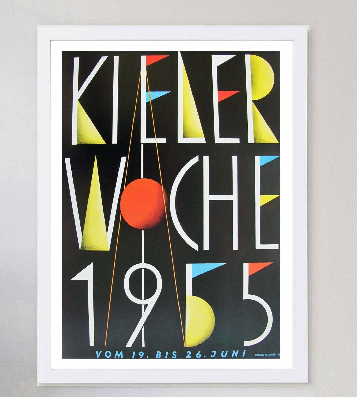Kiel Week (Kieler Woche) 1955 Original Vintage Poster photo for sale