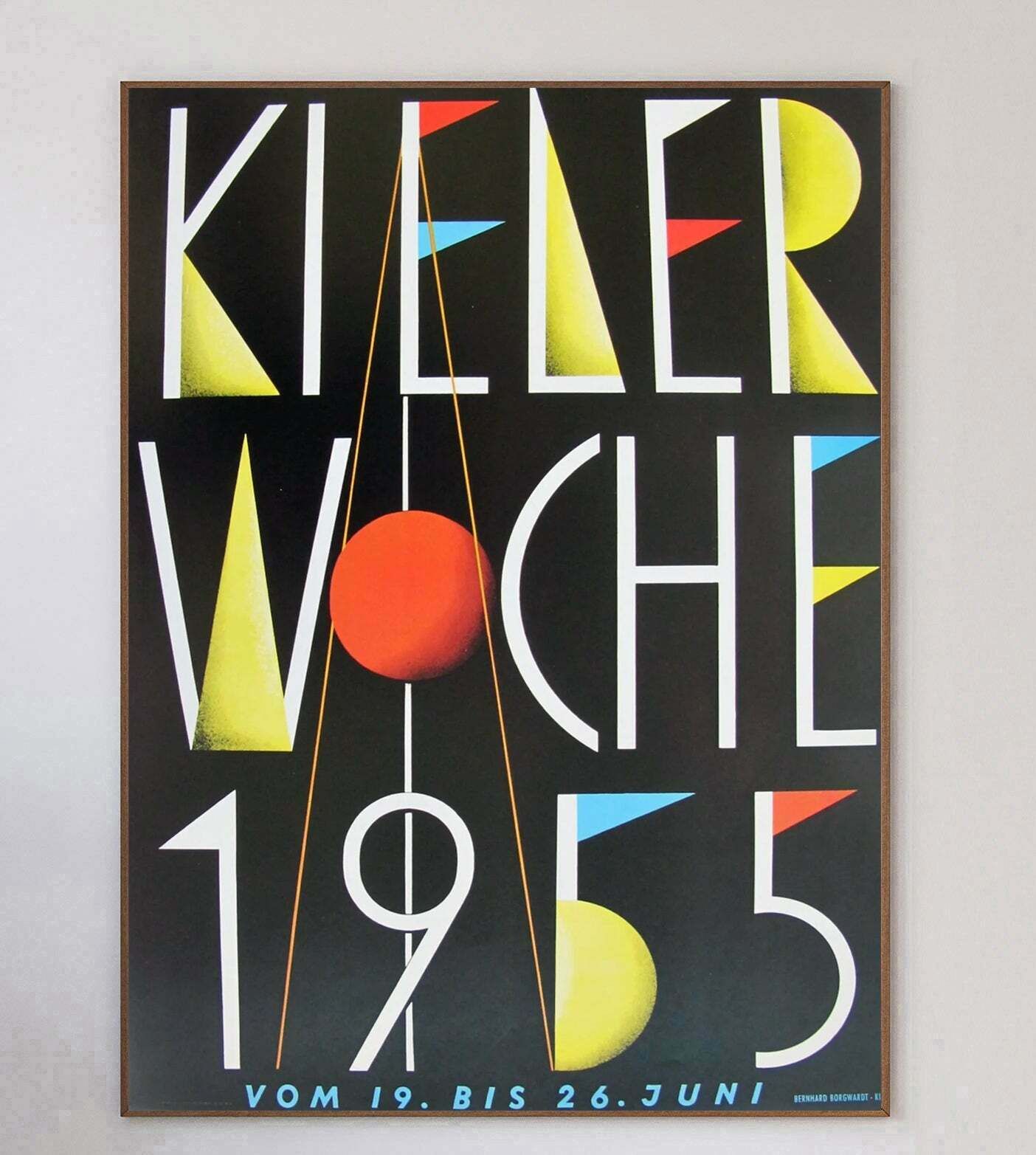 Kiel Week (Kieler Woche) 1955 Original Vintage Poster photo 230.0