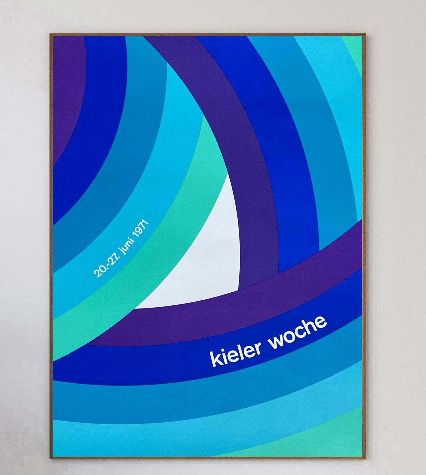 Original Vintage Poster Kiel Week (Kieler Woche) 1971 photo vinterior