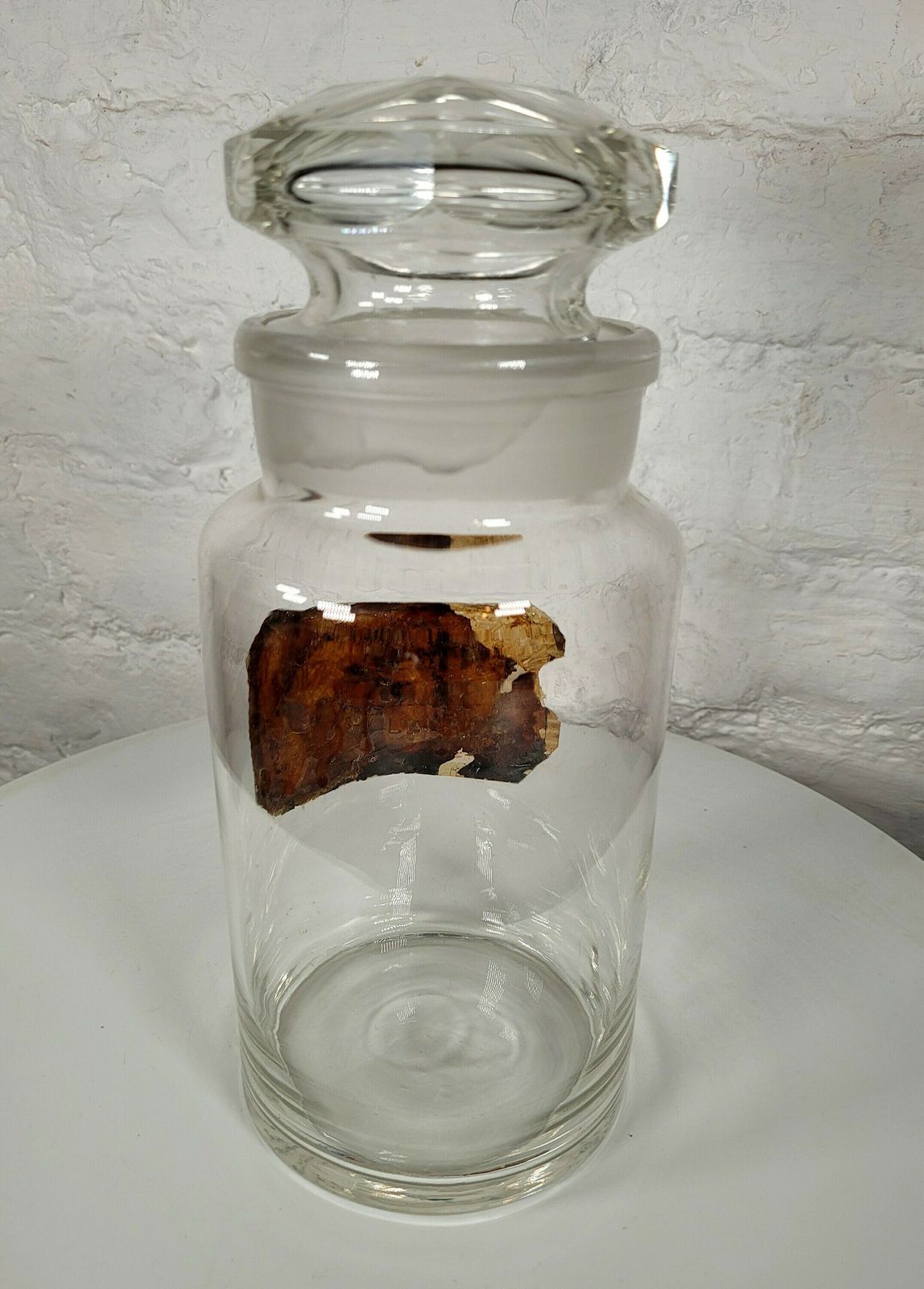 Antique Glass Apothecary Jar / Antique Pharmacy Bottles / Antique Glass photo 70.0