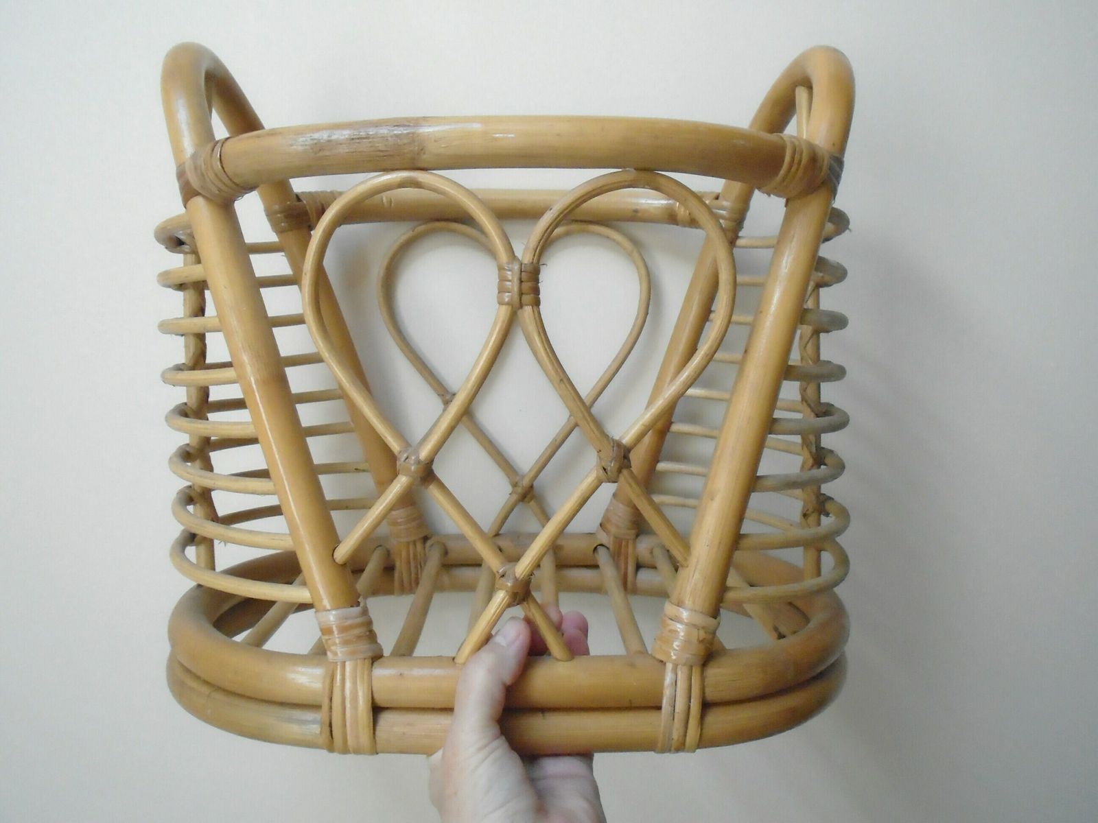 Vintage Bamboo Magazine Rack, Portable Newspaper Stand, Natural Fiber Home Storage, Rattan Home Furniture