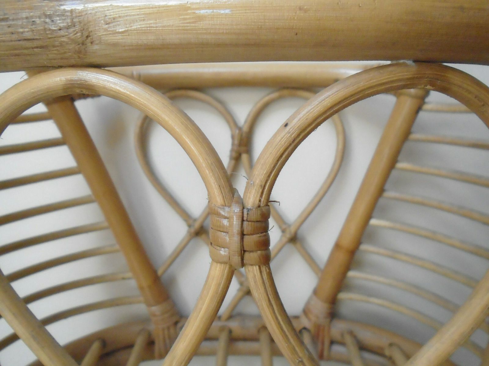 Vintage Bamboo Magazine Rack, Portable Newspaper Stand, Natural Fiber Home Storage, Rattan Home Furniture photo 122.0