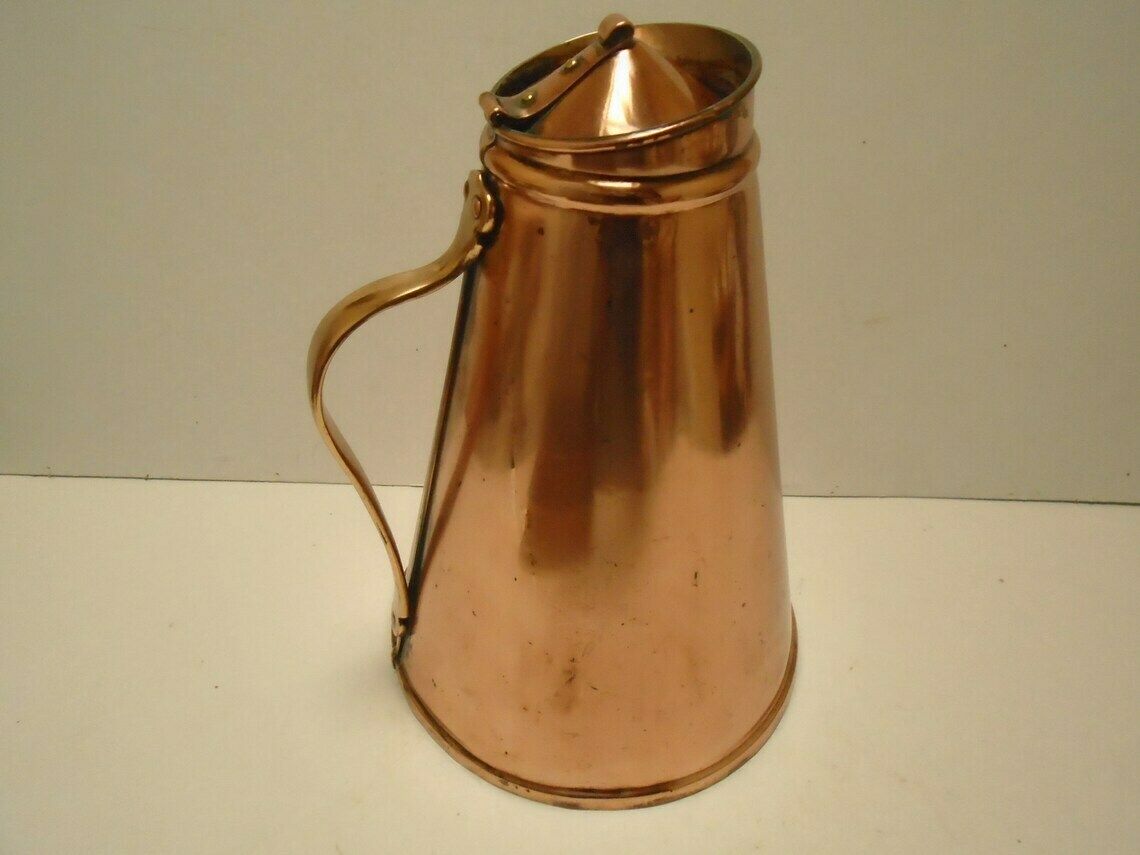 Antique Arts And Craft Copper Insulated Hot Water Jug, Was Benson, Circa 1900 photo furniture