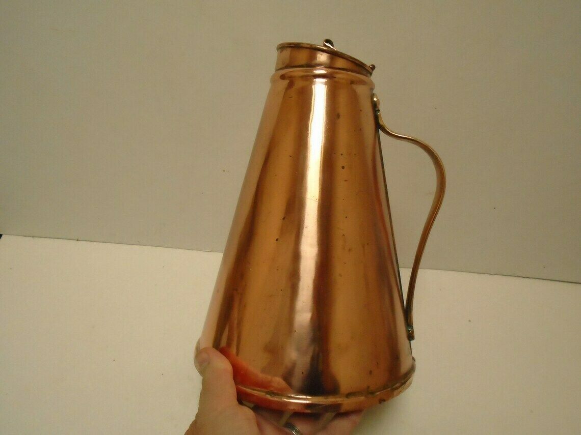 photo furniture Antique Arts And Craft Copper Insulated Hot Water Jug, Was Benson, Circa 1900
