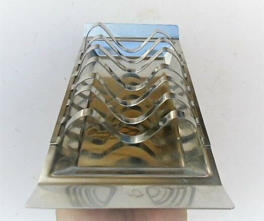 photo furniture Vintage French 6 Slice Toast Rack With Crumb Tray, Retro 1950s Letter Rack, Postcard Holder, Desk Gift