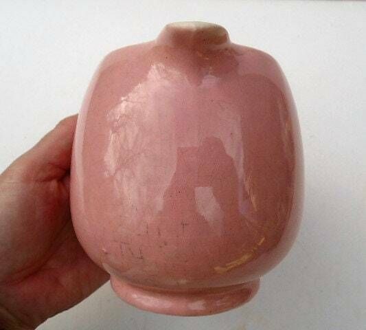 Vintage French Pink Creamer, Milk Jug, Sauce Boat, Tea Set Jug photo for sale
