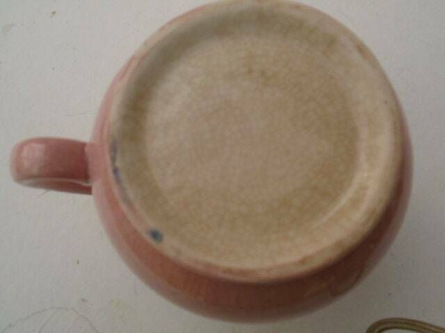 Vintage French Pink Creamer, Milk Jug, Sauce Boat, Tea Set Jug photo buy