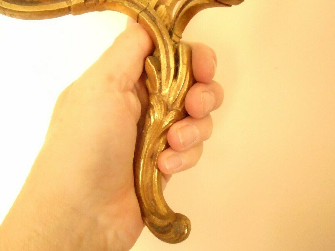 Single Antique French Bronze Rococo Wall Candle Sconce, Art Nouveau Candle Holders, Electric Wall Sconce photo Lighting