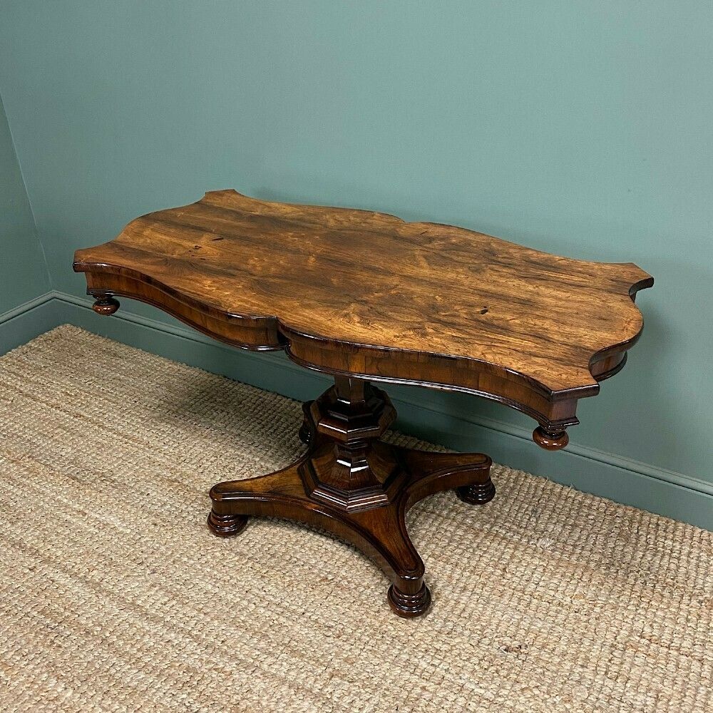 Spectacular William IV Antique Rosewood Centre Table photo furniture