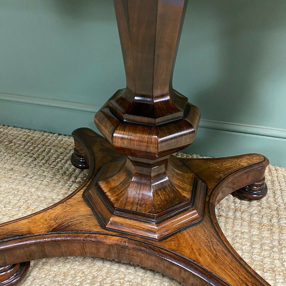 Spectacular William IV Antique Rosewood Centre Table photo vinterior