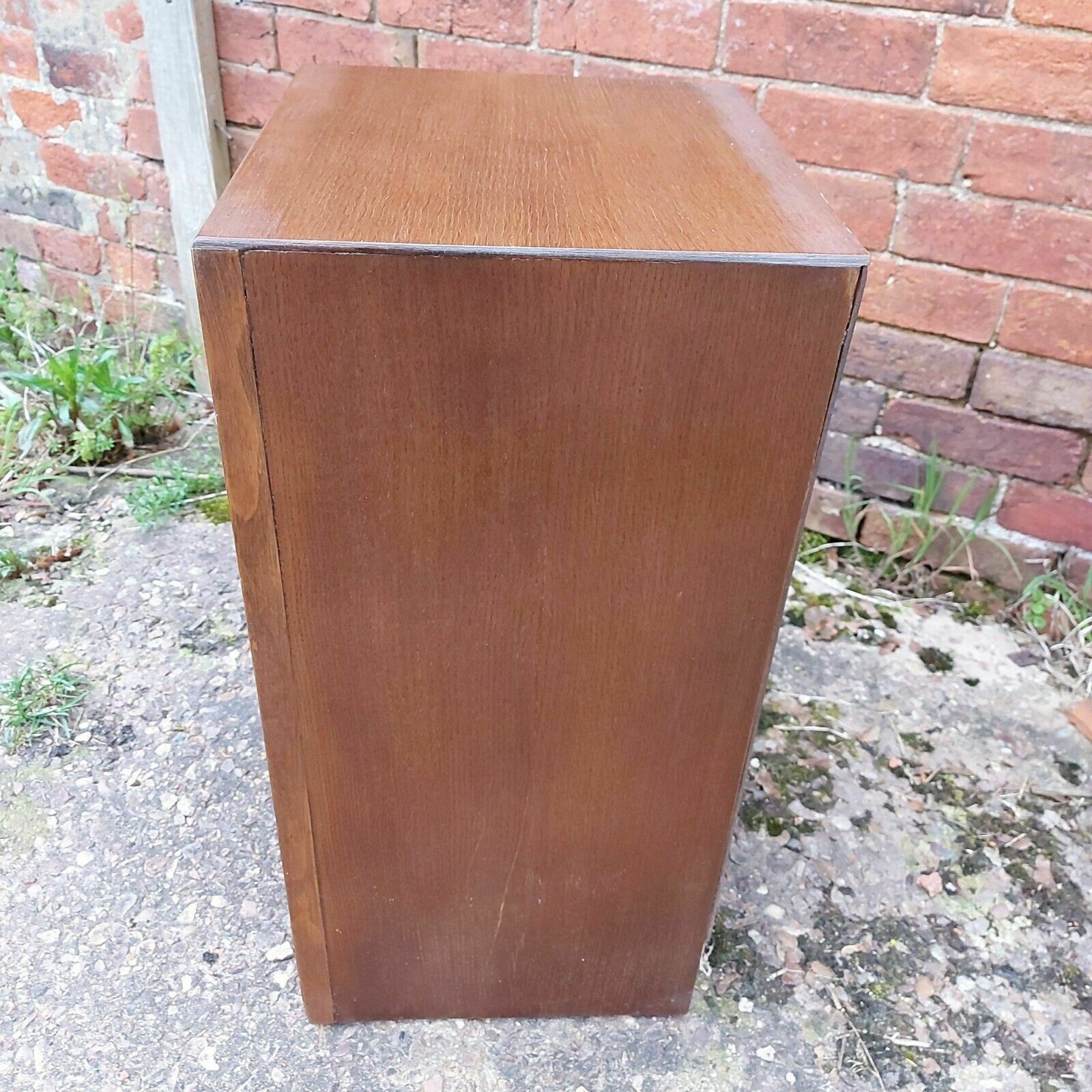Vintage, Mid Century Plywood And Veneer Bedside Cabinet With Drawer & Cupboard photo 55.0