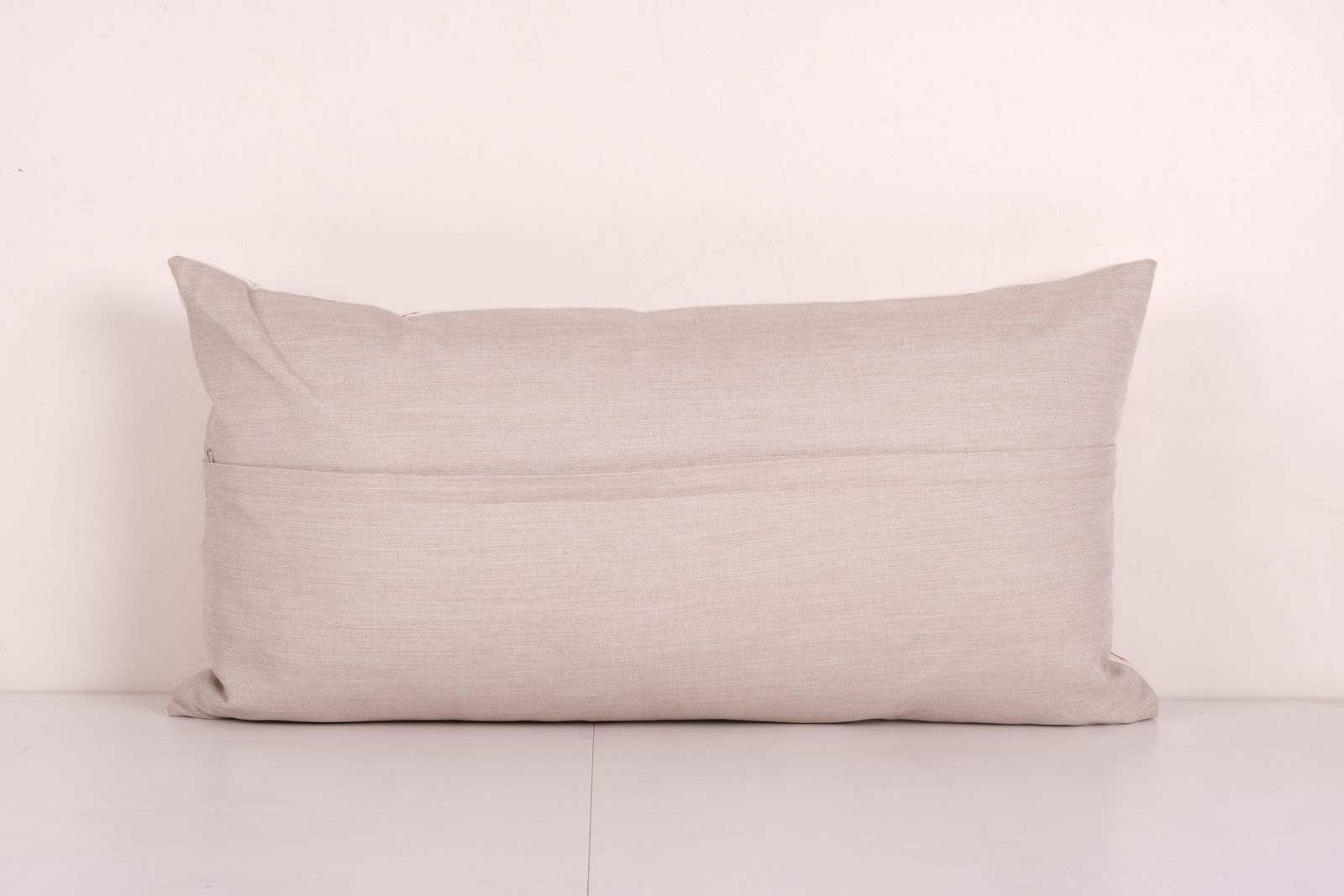 Vintage Ethnic Suzani Fish Pictorial Lumbar Pillow, Animal Tribal Turkish Cushion, Decorative Hand Embroidery 18'' X 35'' photo for sale