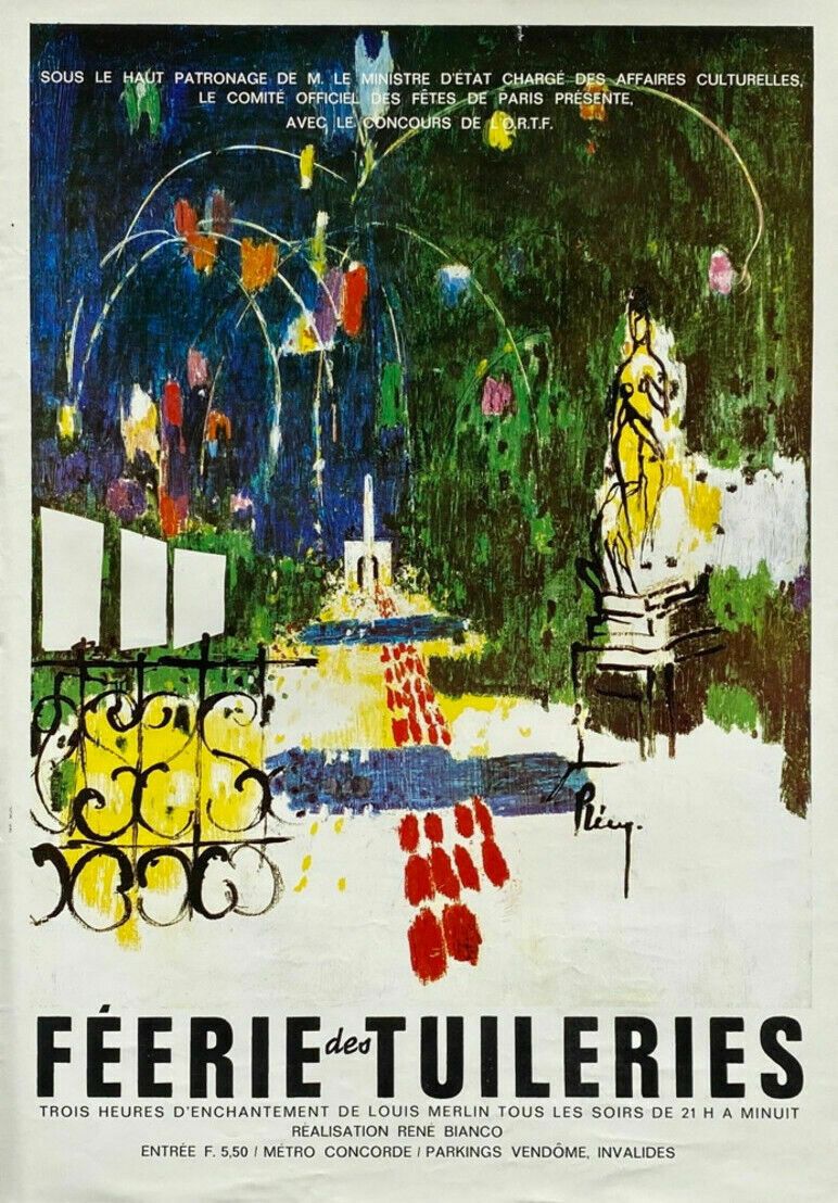 Paris Féérie Des Tuileries – Affiche van een Parijse show