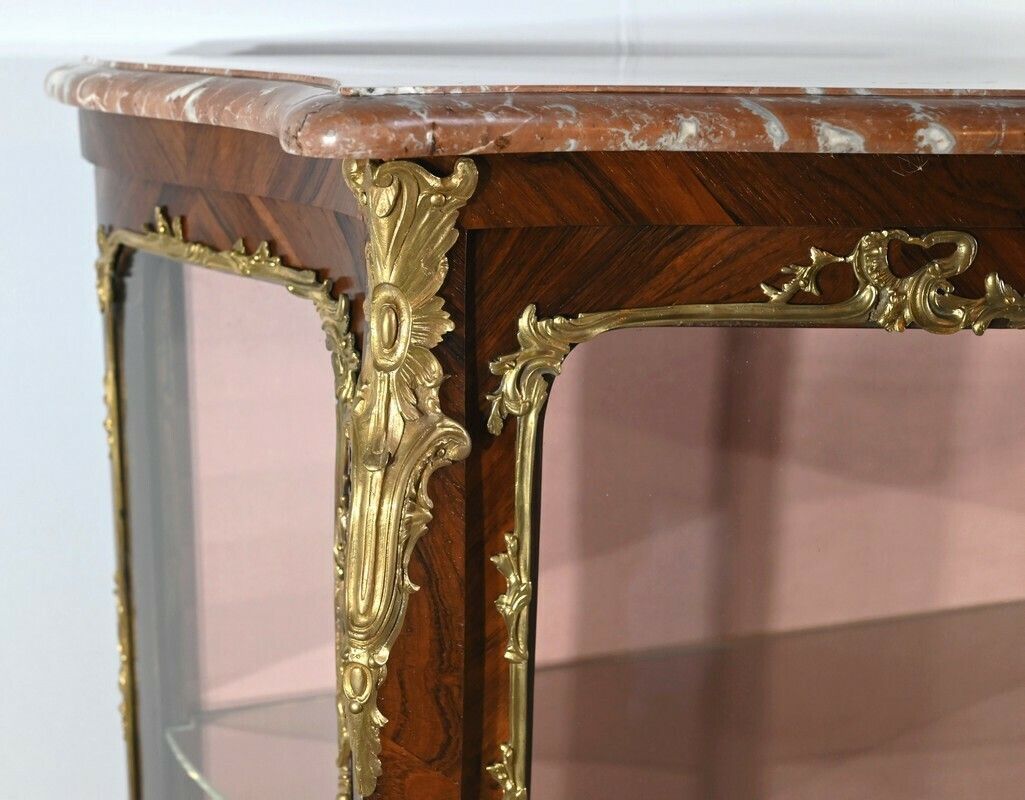 Showcase 2 Doors In Rosewood, Louis XV Style, Napoleon III Period,  Mid 19th Century photo vinterior