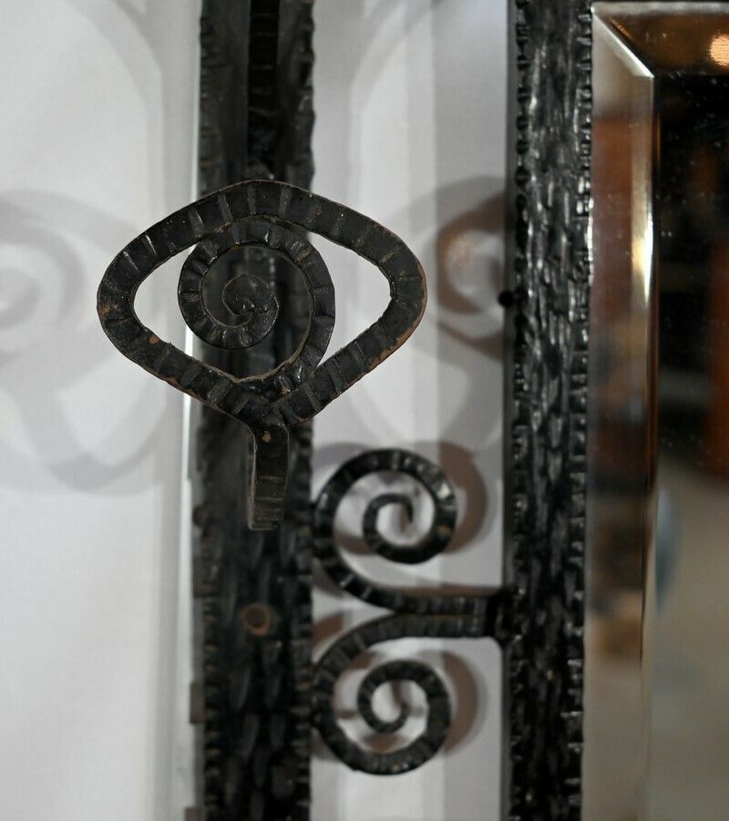 Wrought Iron Luggage Rack Locker Room, 1960s photo vinterior