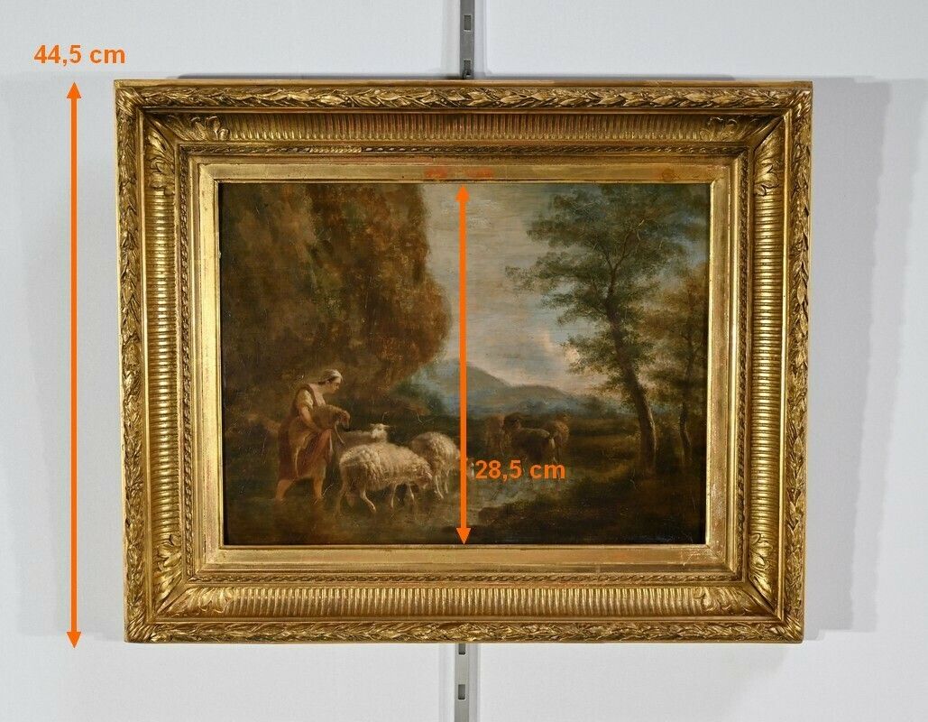 photo vintage Oil Painting, French School, Early 19th Century