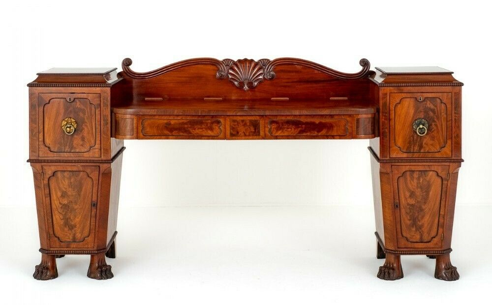Period Regency Sideboard Antique Mahogany Buffet