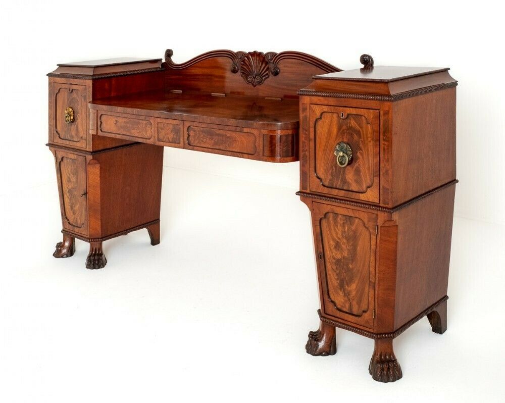 Period Regency Sideboard Antique Mahogany Buffet photo furniture