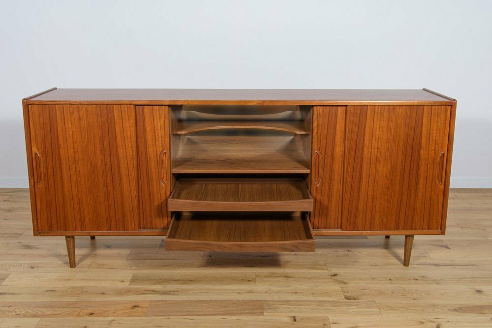 Furniture Mid Century Teak Sideboard By Borge Seindal For Westergaard Mobbel Forgip, 1960s photo