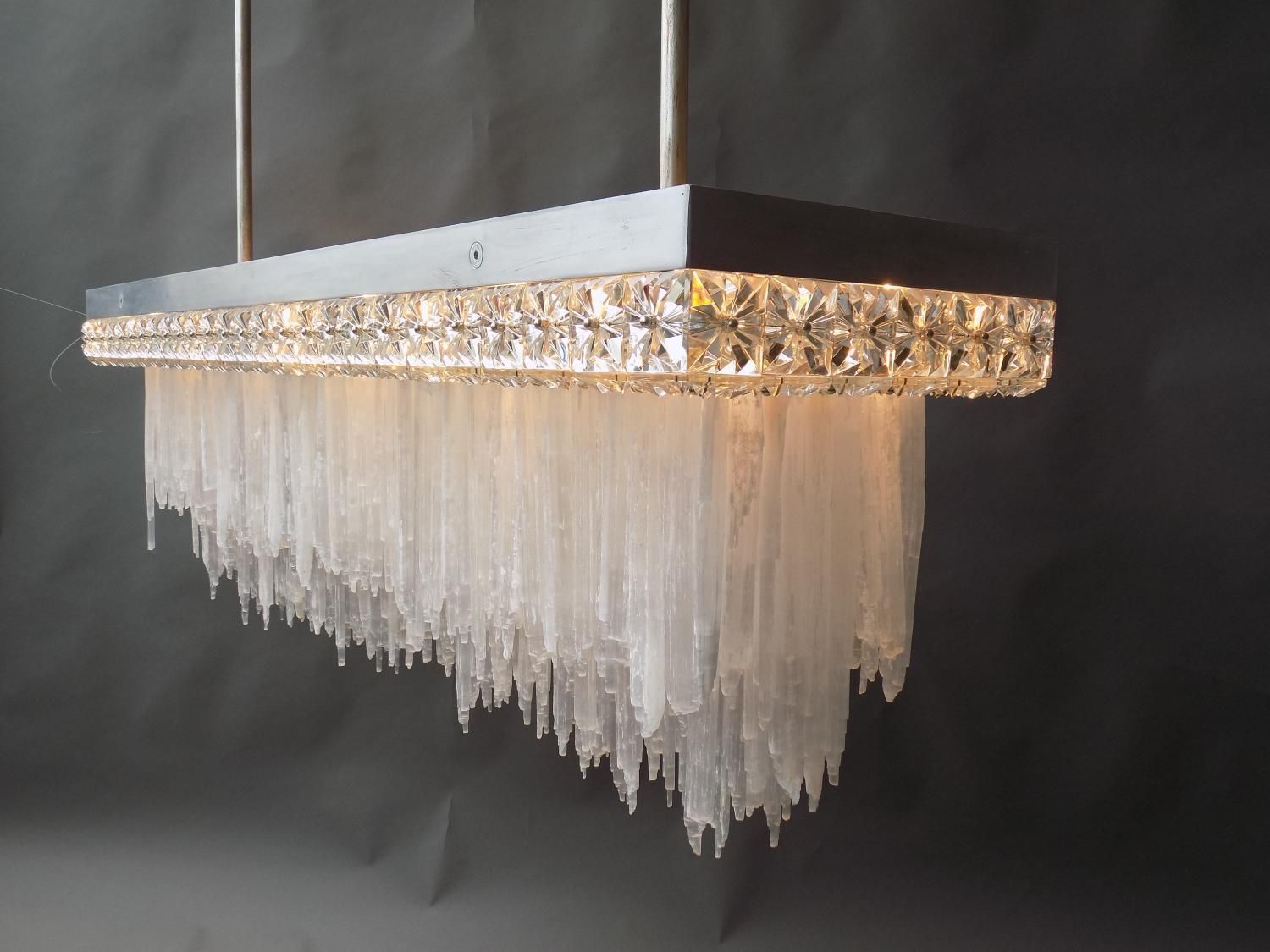 Unique Selenite Chandelier photo furniture