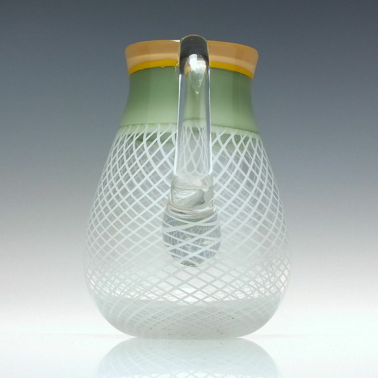 Unique Mike Hunter Glass Vitro A Filli Large Cream Jug 2015 photo for sale