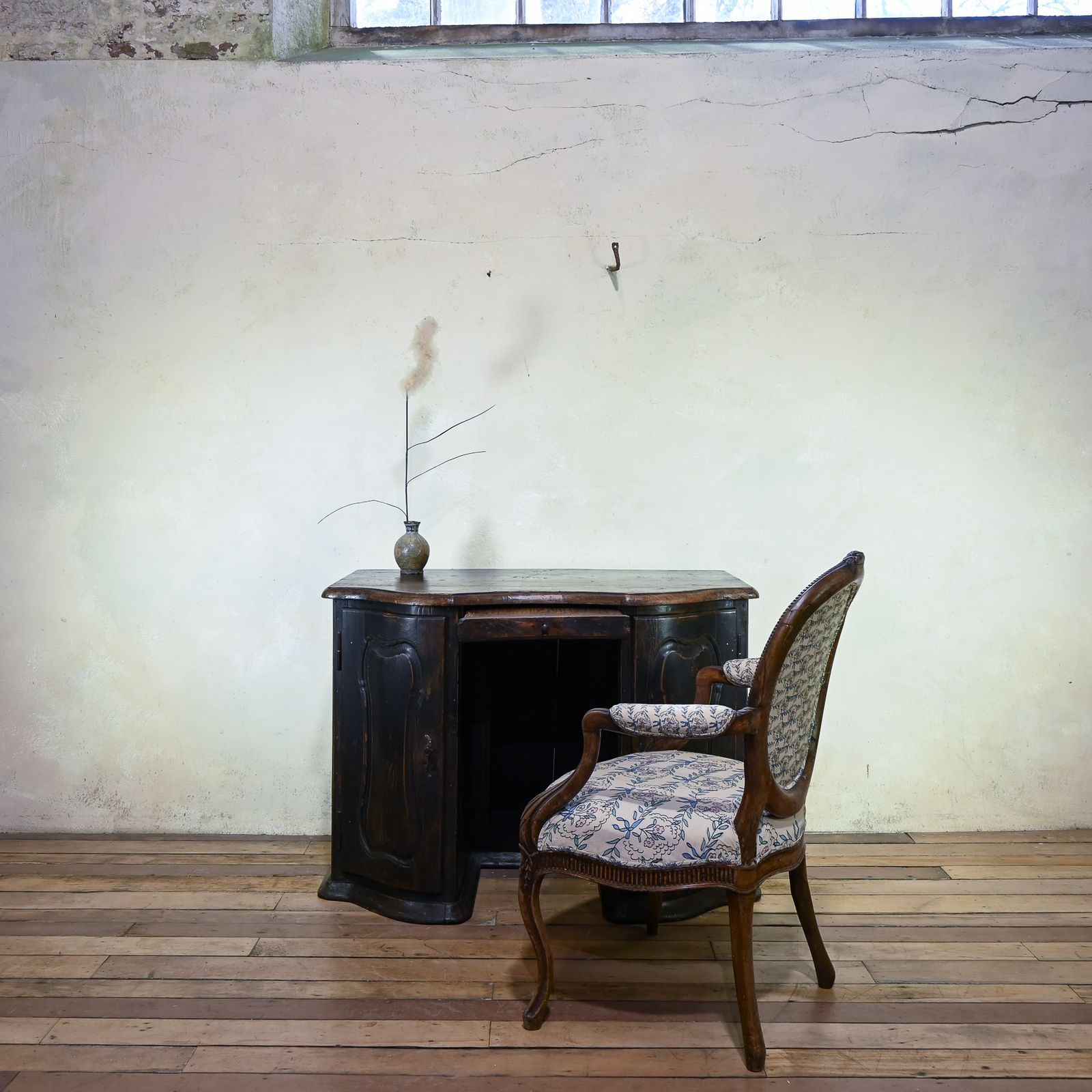 A 17th Century North Italian Ebonised Baroque Desk photo furniture