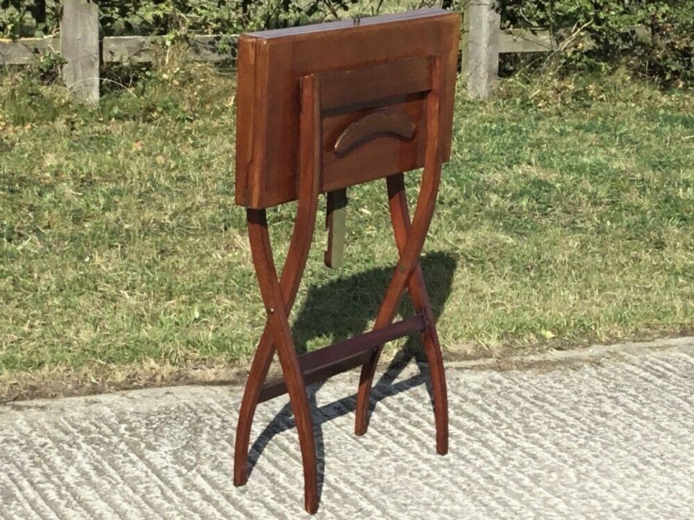 Mahogany Folding Coaching Table For Restoration photo 345.0