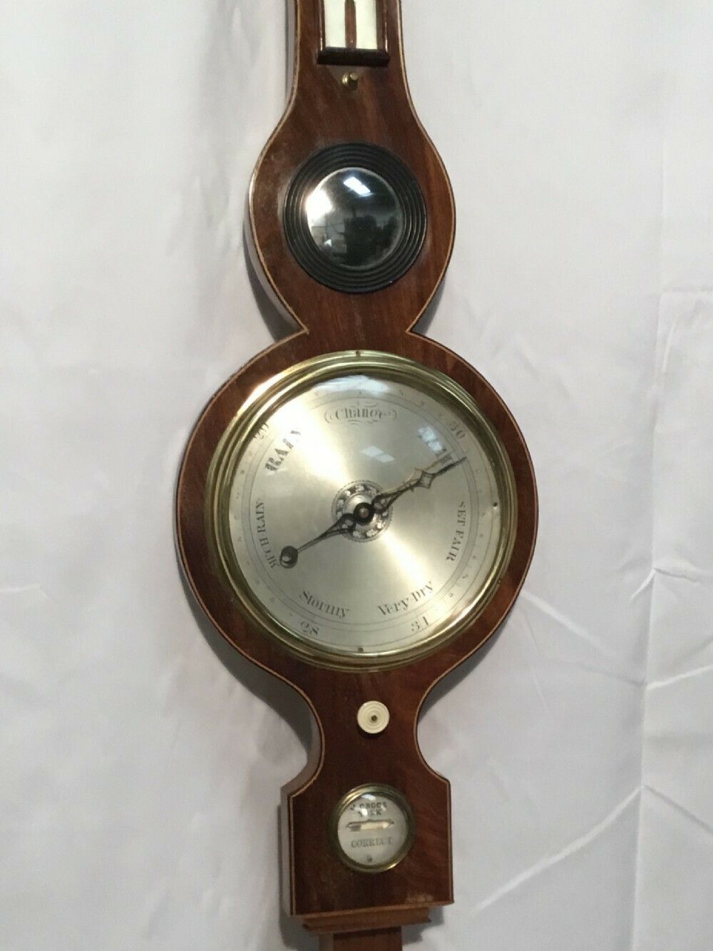 Inlaid Mahogany Barometer By J Groce, York photo buy