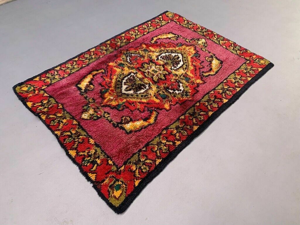 Vintage Moroccan Berber Rug 198x137 Cm, Berber Atlas, Large photo 550.0
