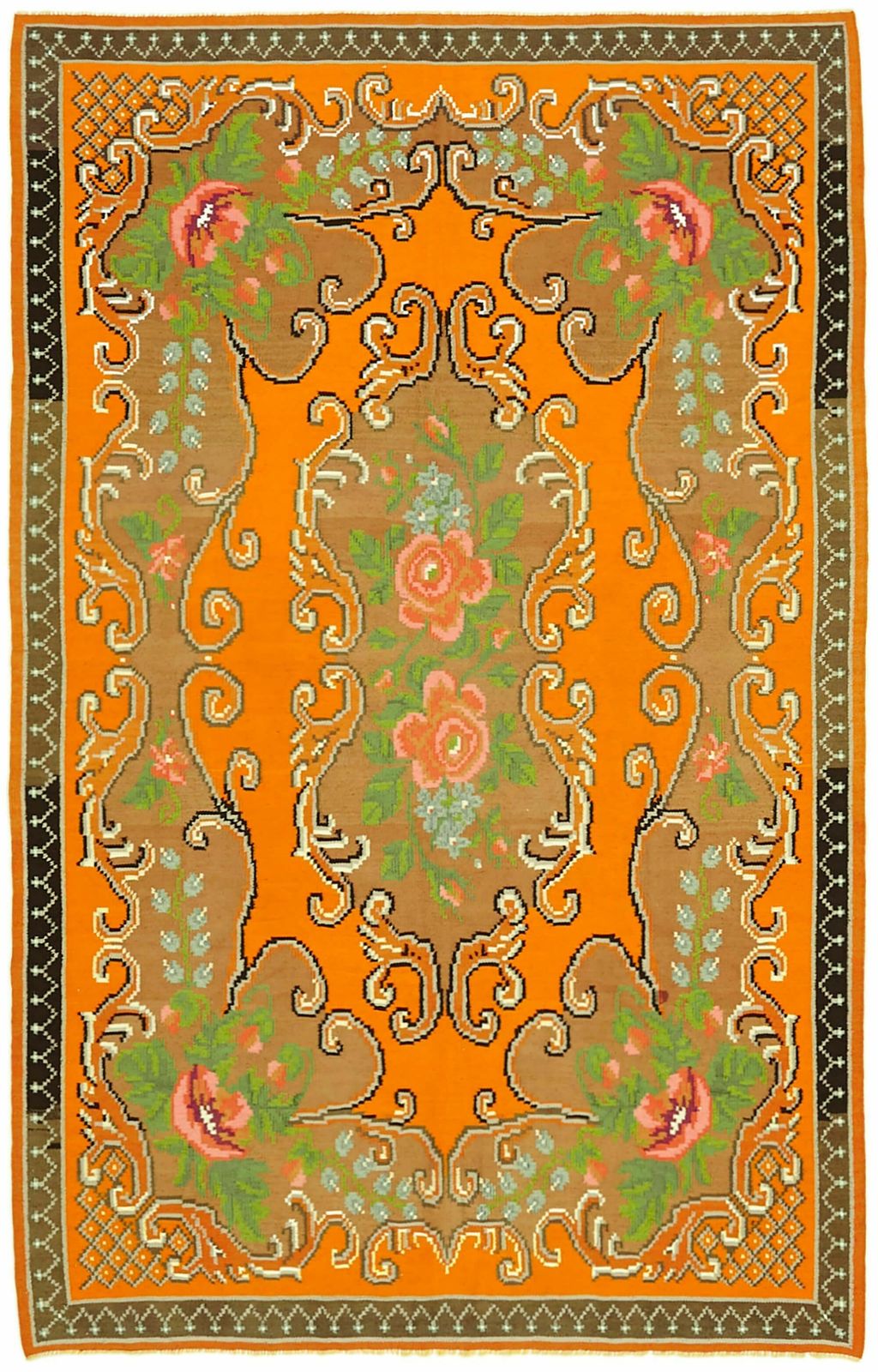 Handmade Vintage Moldovan 175 Cm X 261 Cm Kilim Rug