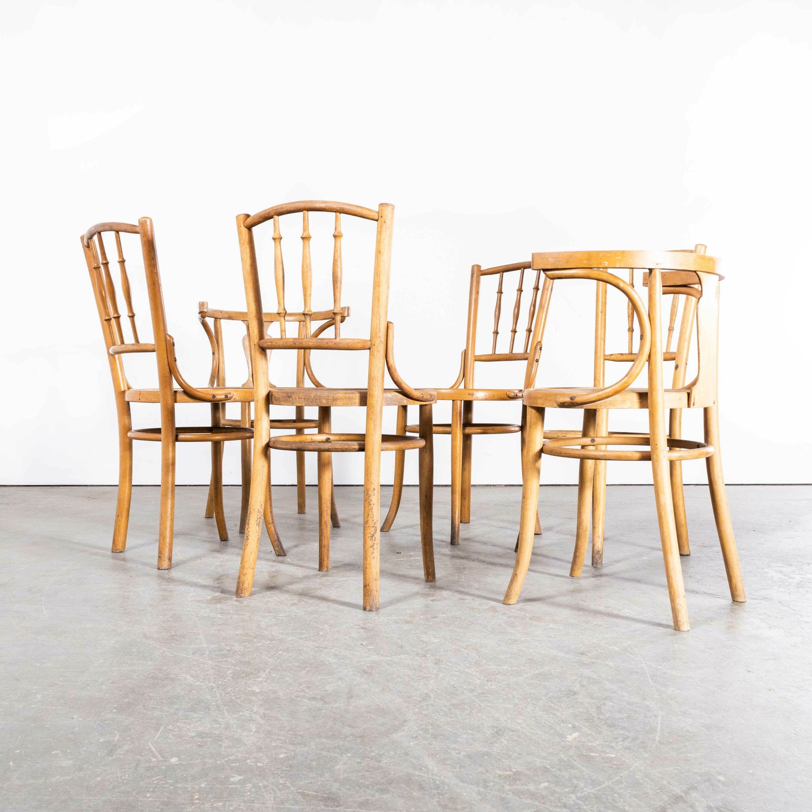 1950’s Bentwood Debrecen Blonde Dining Chairs – Set Of Six